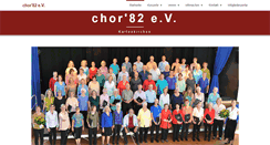 Desktop Screenshot of chor82.de