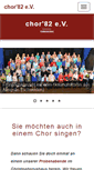 Mobile Screenshot of chor82.de