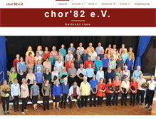 Tablet Screenshot of chor82.de